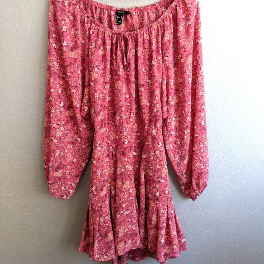 Forever 21 Off the Shoulder Skater Dress